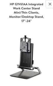 New HP Integrated Work Center for Desktop Mini and Thin Client G1V61AA