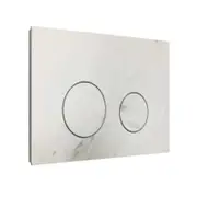 Round Porcelain Flush Button Marble White