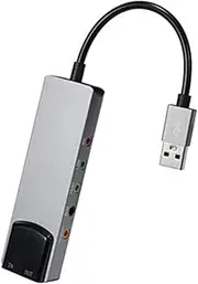 5.1 Channel Audio Sound Card, USB External Sound Card Optical SPDIF Audio Adapter for PC Laptop