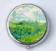 Green Wheatfield at Auvers Pill case pillbox box holder van gogh fine art