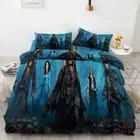 Symmetrical Fold 3D Printing Duvet Quilt Doona Covers Pillow Case Bedding Sets