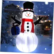 Christmas Inflatable Snowman Decoration,4 Feet Blow up Snowman & gift box