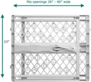 MYPET North States Paws Portable Pet Gate 26-40" Wide. Pressure Mount.