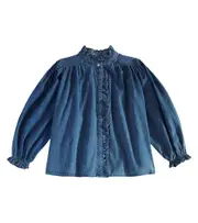 [C'era Una Volta] C'era Una Volta Francesca denim shirt Y 12 blue