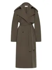 St. Agni Relaxed Trench in Khaki