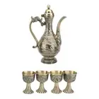 Turkish Teapot Tea Tray Cup Metal Turkish Tea Set For Home