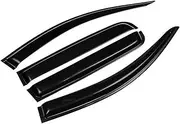 STIDPFZX Window Visor Compatible for VW Tiguan L 2018 2019 2020 2021 Rain Guard Weather Shield Wind Deflector Slim Trim Awning Shelter