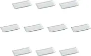 Set of 10 Running Water Protruding Dishes, 8.1 x 3.7 x 1.1 inches (20.5 x 9.5 x 2.7 cm) | Setomonohonpo