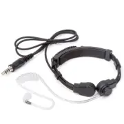 Throat Mic Extendable Neckband Microphone Earpiece Headset Nato Plug for U94 PTT