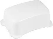 Hylat Baby Children's Step Stool – Sturdy, Does Not Slip Out – Lightweight – for One Child from Approx. 3 Years up to 40 kg, Colour: White, Motif: Hug Me, Brand: Hylat Baby