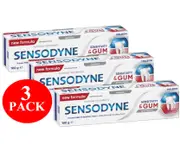 3 x Sensodyne Sensitivity & Gum Whitening Toothpaste 100g