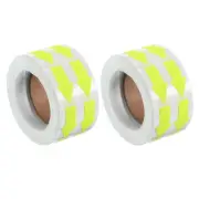 Arrow Sticker 1.2x0.6", 2000 Pcs Adhesive Color Coding Decal, Bright Yellow