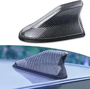 Shark Fin Antenna Car Shark Fin Antenna for City HRV Fit Accord CRV Civic Jazz,AM/FM/DAB Roof Car Radio Aerial, Car Antenna Replacement, Car Accessories,C/Red(Color:B/Carbon Fiber Look)