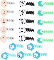 TEHAUX 20Pcs Adorable Wire Organizers Cute Data Cable Wrappers Penguin Dinosaur Panda for Home Office Cord Protectors for Tidy Desktops