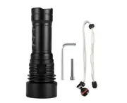 Mini Flashlight, USB Rechargeable Flashlights, Mobile Power Flashlight Built-in Battery—Black