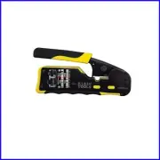 Professional Modular Crimper with Pass-Thru Capability for RJ45/RJ11 Connections