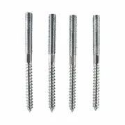 Everhang M8 x 100mm Zinc Plated Hanger Bolt - 4 Pack