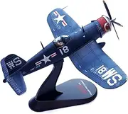 1:72 WWII USMC F4U Corsair Fighter VMF-323 Death Rattlers White 18 Fighter Model Simulation Aircraft Model Aviation Toy Aircraft Kits for Collection and Gift Model