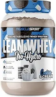 Musclesport Lean Whey Cookies & Cream Iso Hydro Protein Powder 907 g