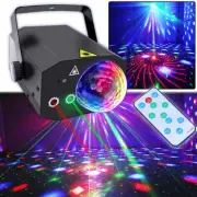 Xmas Party Club Magic Disco Ball Light RGB Rotating DJ Stage Lights +Remote