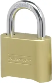 New 175DAU 51mm Wide Set Your Own Combination Solid Body Padlock Brass Finish-AU