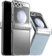 [ARAREE] Galaxy Z Flip6 Compatible Case, Hard Clear Cover, Samsung Official Certified Product, [360 Degree Full Coverage, Folding, Hinge Protection, Thin, Lightweight, Shock Absorption, Wireless