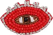 HOMSFOU DIY Durable Clothing Patch Sticker Creative Beaded Eye Applique for Clothing Bags Crafts Random for Fashion Repair Decoration
