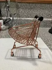 Mini Metal Shopping Cart Toy, Doll, Display