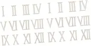 OHPHCALL Pcs Unfinished Wooden Roman Numeral Letters Cm DIY Craft Decor Smooth Surface for Parties Festivals
