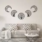 Moon Phase Wall Decor Moon Phase Wall Hanging 5Pcs Moon Decor Wooden Wall FaCRC