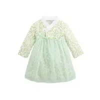 在飛比找momo購物網優惠-【Baby 童衣】任選 單件式韓服造型包屁裙 82052(綠