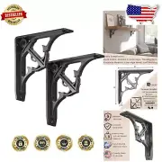 Durable Floating Shelf Support Brackets – 500 LBS Load Capacity, Easy Install