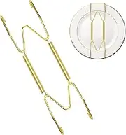 Small Plate Hangers -Invisible Wire Plate Wall Hanger | Iron Golden Plate Holders Wall Hangers | Household Wall Displaying Rack, Multifunctional Wire Plate Wall Hanger for Clock, Umbrella, Key, Bag
