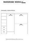 Built-in WARDROBE INTERIOR Insert **made to measure** DIY any Width Up to 2400