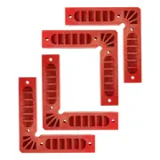 4pcs Positioning Squares Right Angle Clamp 150x150mm 90 Degree Corner Clamp, Red