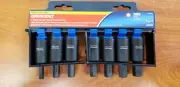 NEW - Crescent CIMBS12 Metric Hex Bit Socket Set, Alloy Steel, 7 Piece