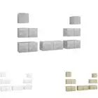 TV Cabinet Set Engineered Wood TV Stand Multi Colours/Sizes 7/8 Piece vidaXL