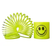 36 MINI SLINKY COIL SPRINGS 35MM 1.4" SMILE FACE PARTY FAVOR, VENDING, BIRTHDAY