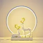 Circular Deer Desk Night Light Bedroom Decoration