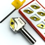 Metal Chamfering Tool Holder Carbide Insert Steel Head Edge CNC Machine Parts