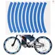 10 件裝反光膠帶騎行安全警告貼紙自行車反光膠帶用於汽車自行車摩托車踏板車輪輞裝飾[15][新到貨]