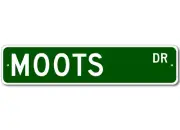 MOOTS Street Sign - Personalized Last Name Signs
