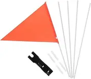 Flagpole Flag for Bikes Multipurpose Flag Pole Car Mount Easy to Install/disassemble for Safety Advertising Outdoor Cycling Accessory