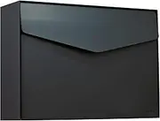 ME-FA MEFA Letter 112 Letter Box (Colour Anthracite Grey, Postbox with Security Lock, Designer Letterbox, Size 312 x 430 x 128 mm) 112820M