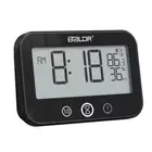 IP54 Waterproof Bathroom Wall Clock Touch Digital Temperature Humidity Meter Sho