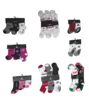 NWT Nike Air Jordan Jumpman Baby/Toddler 6-Pair Ankle Socks; 6-12M,12-24M, 3C-7C