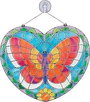 Melissa & Doug Stained Glass Butterfly Art Kit| Arts and Crafts for Kids Age 5+ | Kids Craft Kits | Kids Activity Window Art Kit | Sticker Art | Mess Free Activity | Gifts for Boys & Girls