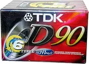 TDK Superior Normal Bias D90 Blank Cassette Tapes (Pack of 6)