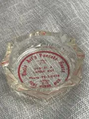 Uncle Art’s Pancake House Port Huron Michigan Glass Ashtray