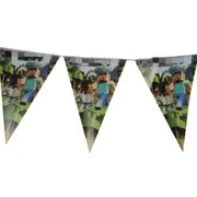 Minecraft Bunting Banner Party Birthday Supplies Room Decoration